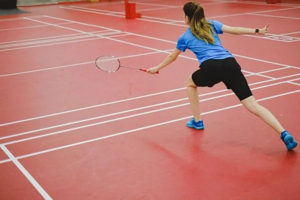 badminton training court indoors
